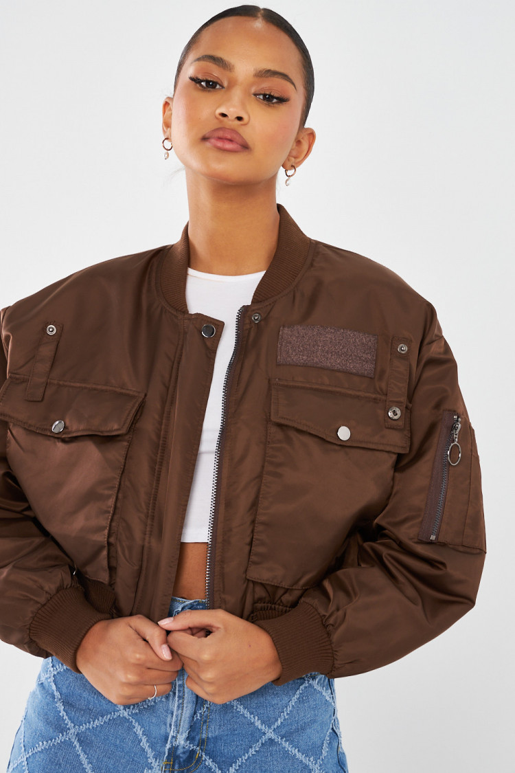 Bomber marron court