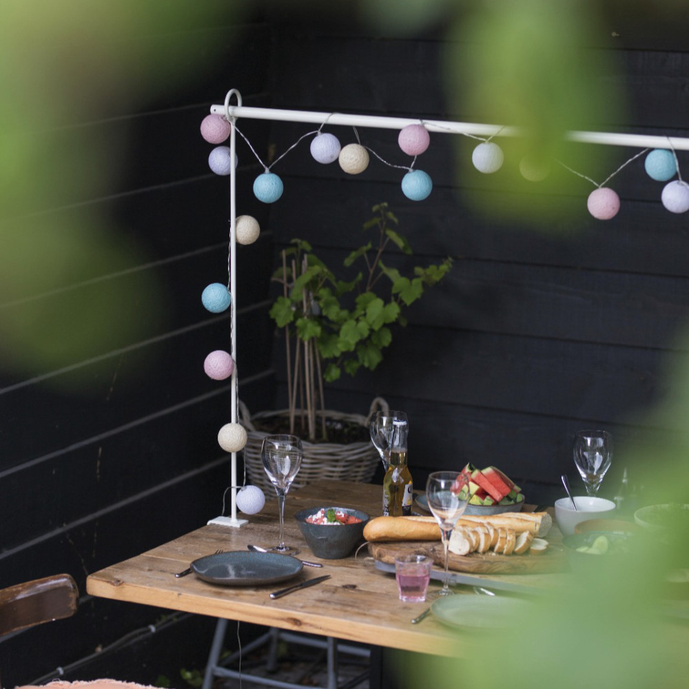 Cotton Ball Lights Outdoor extension kit lichtslinger - Pastel