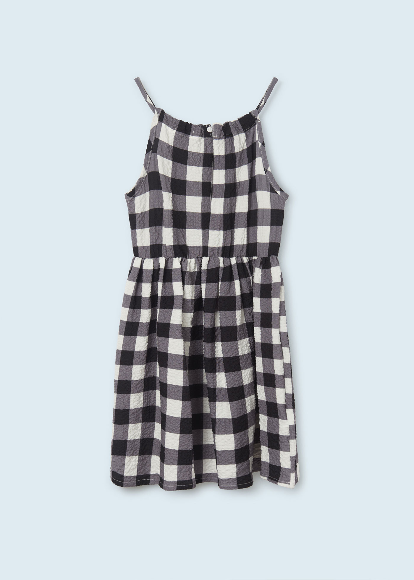 Vestido estampado com detalhe vazado para meninas