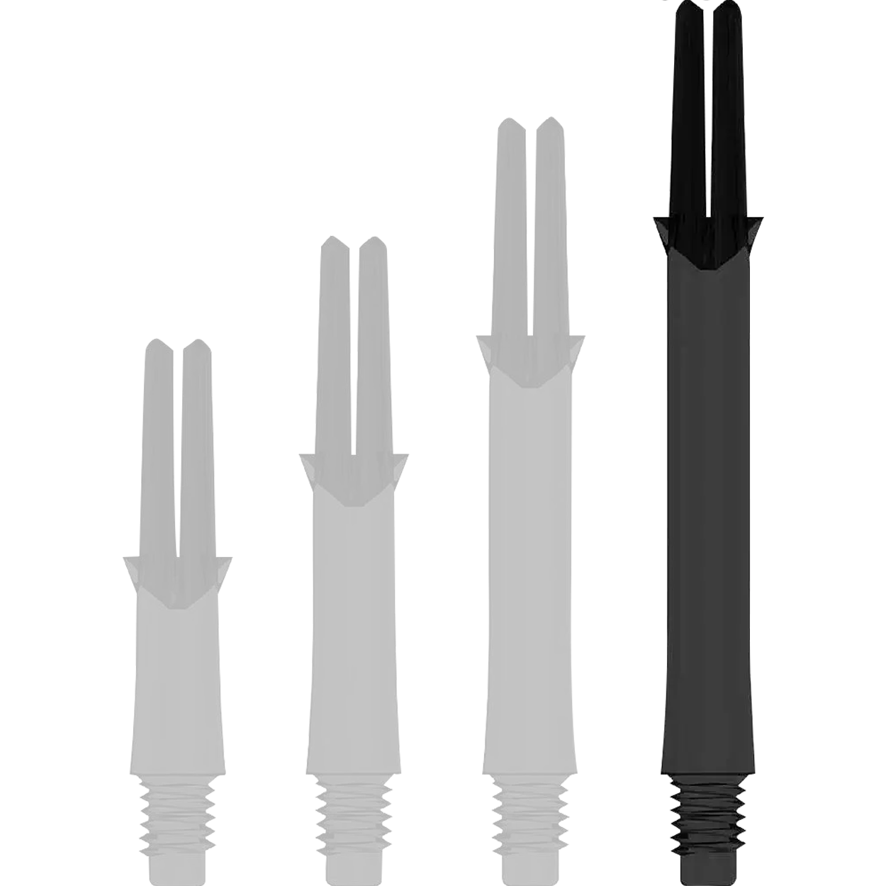 L-Style - L-Shaft Lock Straight - Schwarz Klar