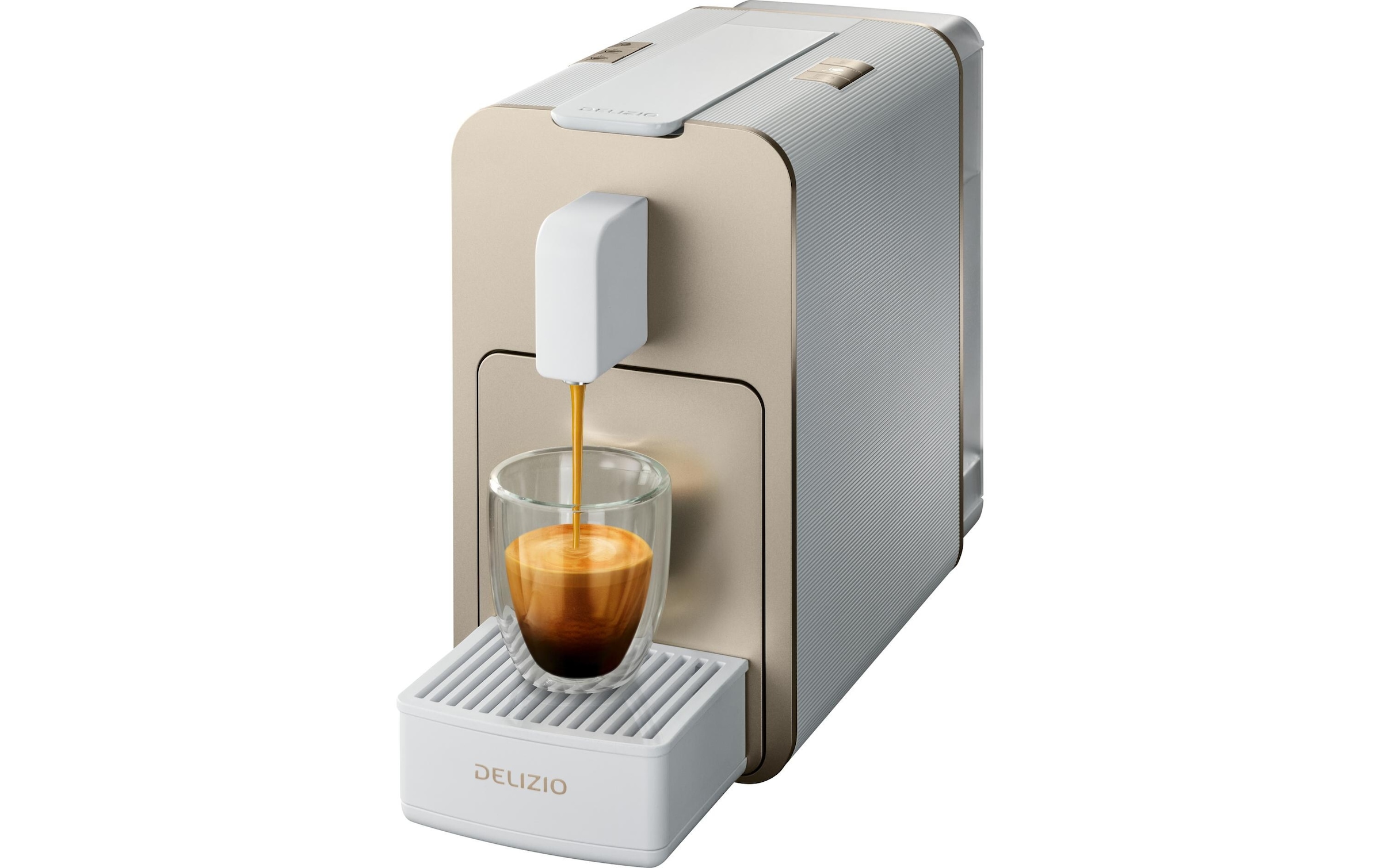 Kapselmaschine »Delizio Viva elegante Gold/Weiss«