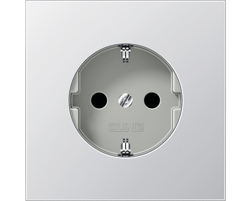Jung AL 1520 KI stopcontact met verhoogde aanraakbeveiliging aluminium LS990
