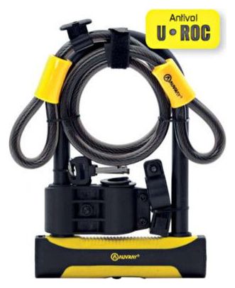 Antivol U Auvray Roc 104x195 ø12mm   Câble 1m