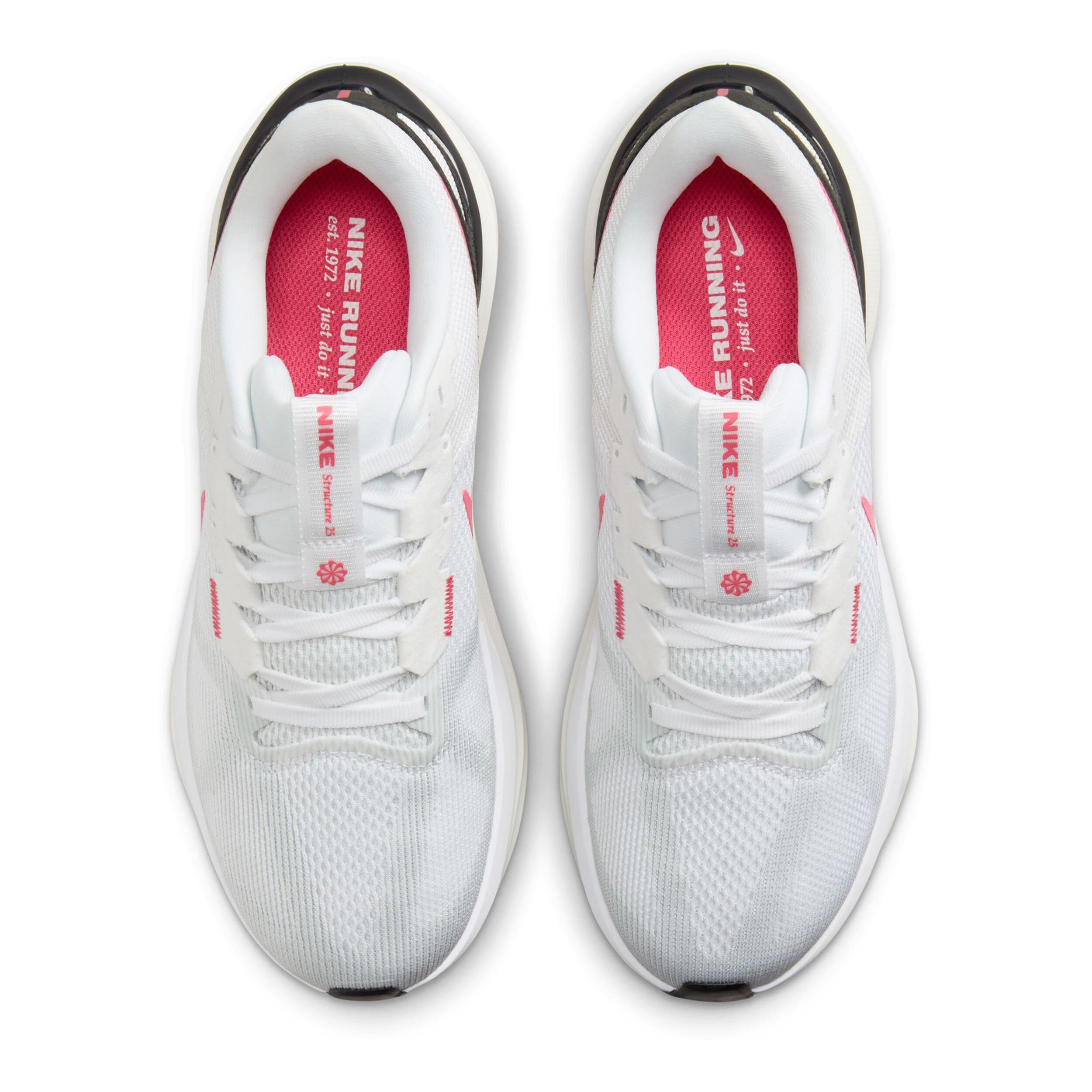 Nike Structure 25 Chaussure De Running Avec Stabilisateurs Femmes - Blanc , Noir