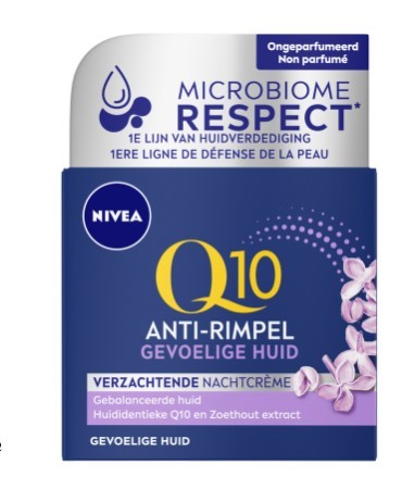 Nivea Q10 Power Anti-Rimpel + Verzachtende Nachtcrème 50ml