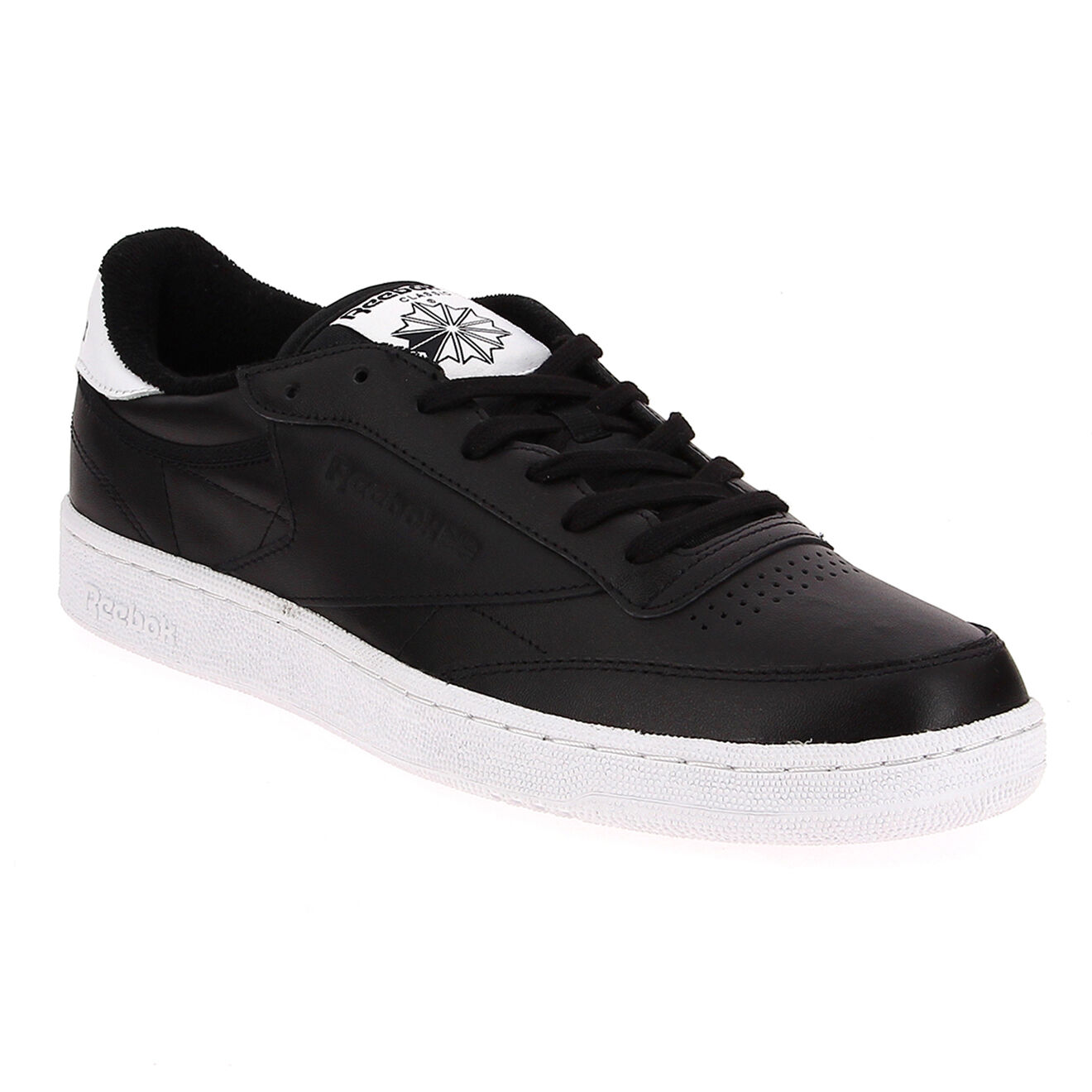 Reebok Baskets en Cuir Club C 85 El noires