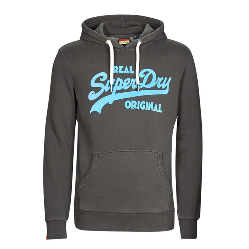 Superdry - VINTAGE VL NEON HOOD - Noir