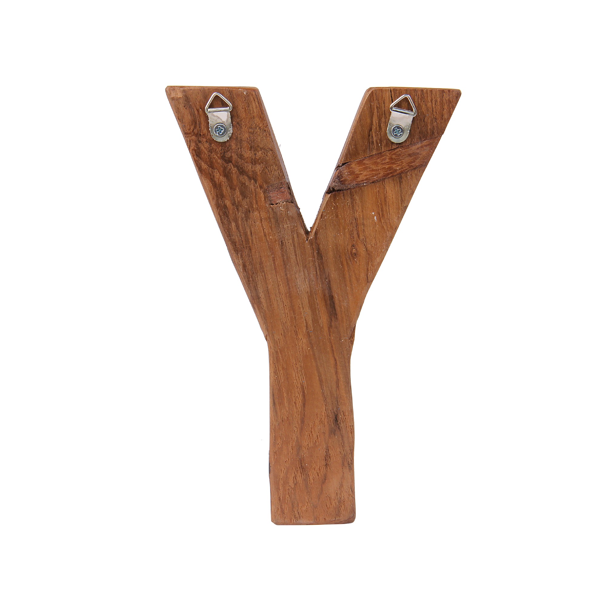 Holzbuchstabe 'Y', mehrfarbig, T 2,5 cm, B 13 cm, H 19 cm von fischer's lagerhaus