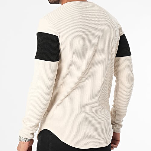 Sweat Crewneck Beige Noir