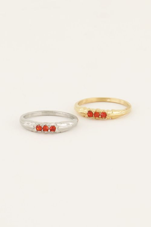 Triple pomegranate ring
