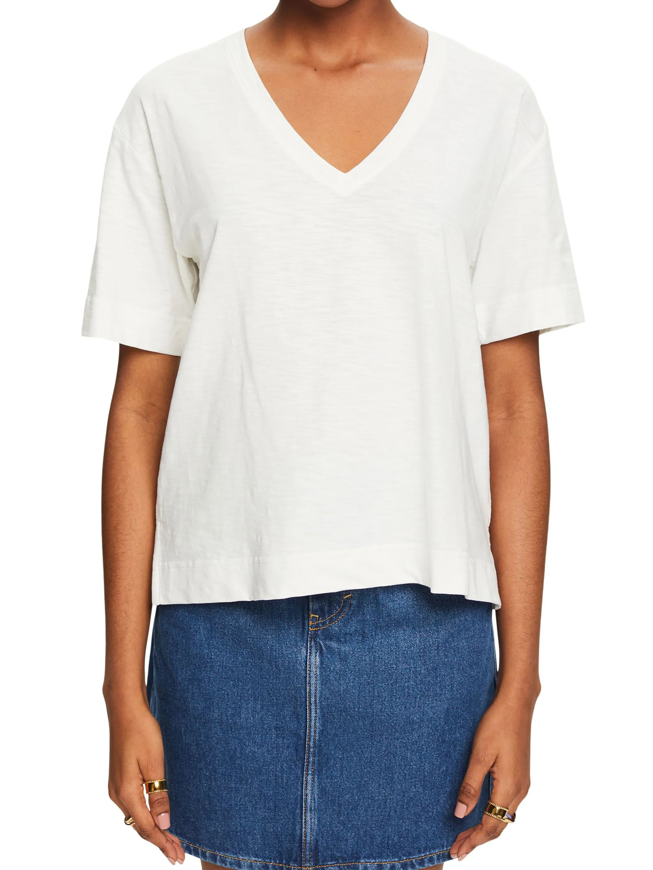 Damen Shirt mit V-Ausschnitt