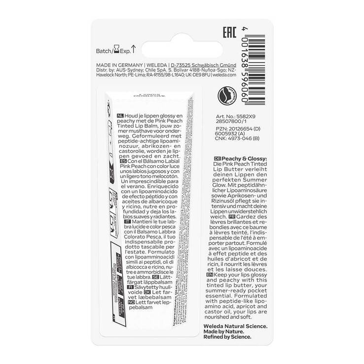 Weleda Pink Peach tinded Lip Butter, 7 ml