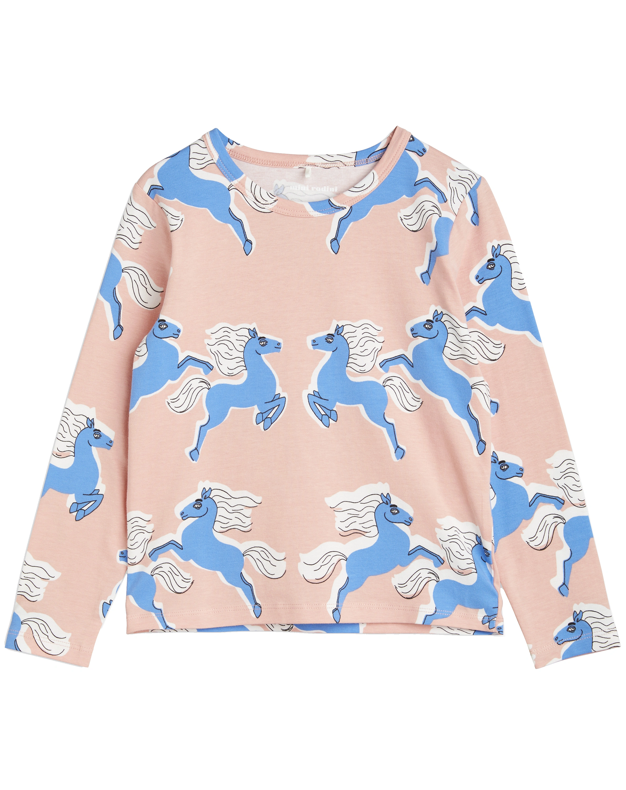 Langarmshirt HORSES AOP in pink