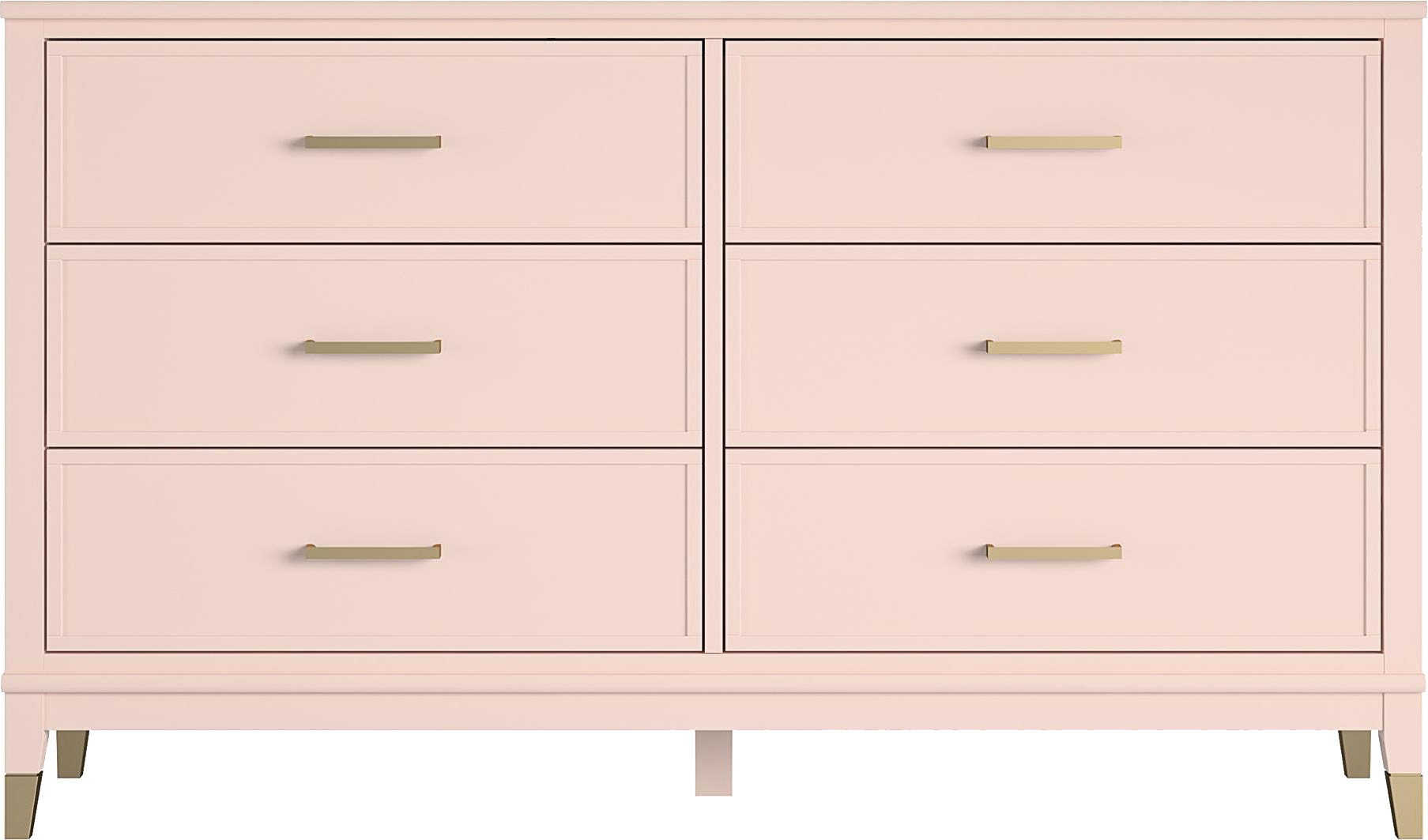 CosmoLiving by Cosmopolitan Kommode »Westerleigh« mit 6 Schubladen, MDF, Beine aus Massivholz, Höhe 85 cm, Breite 145 cm