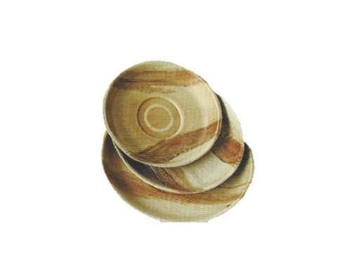 Fad Ø24 cm Bionedbrydelig Palmeblad,25 stk/ps - (25 stk.)