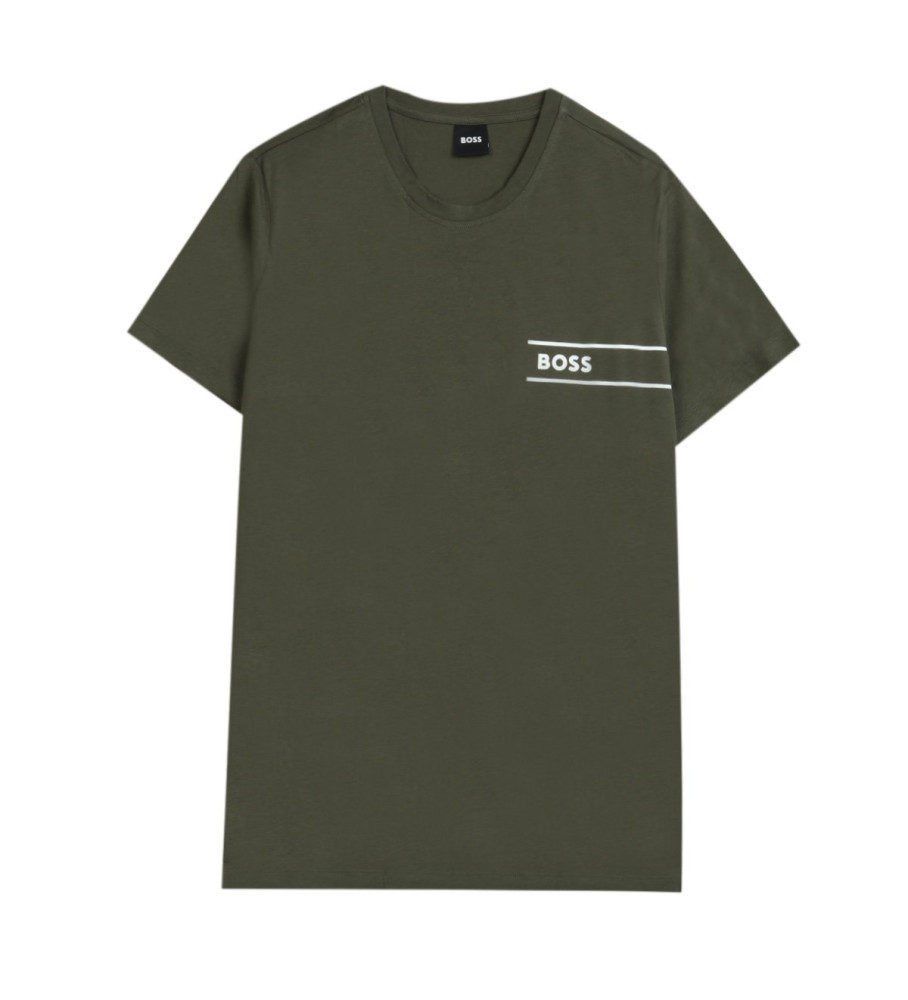 Camiseta listrada verde BOSS