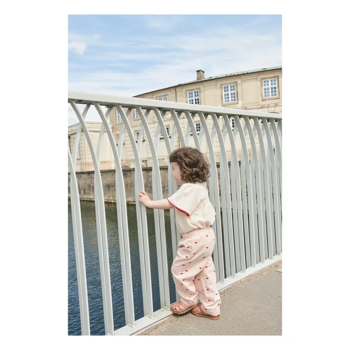 Copenhagen Colors Pantalon Cœurs | Rose pâle