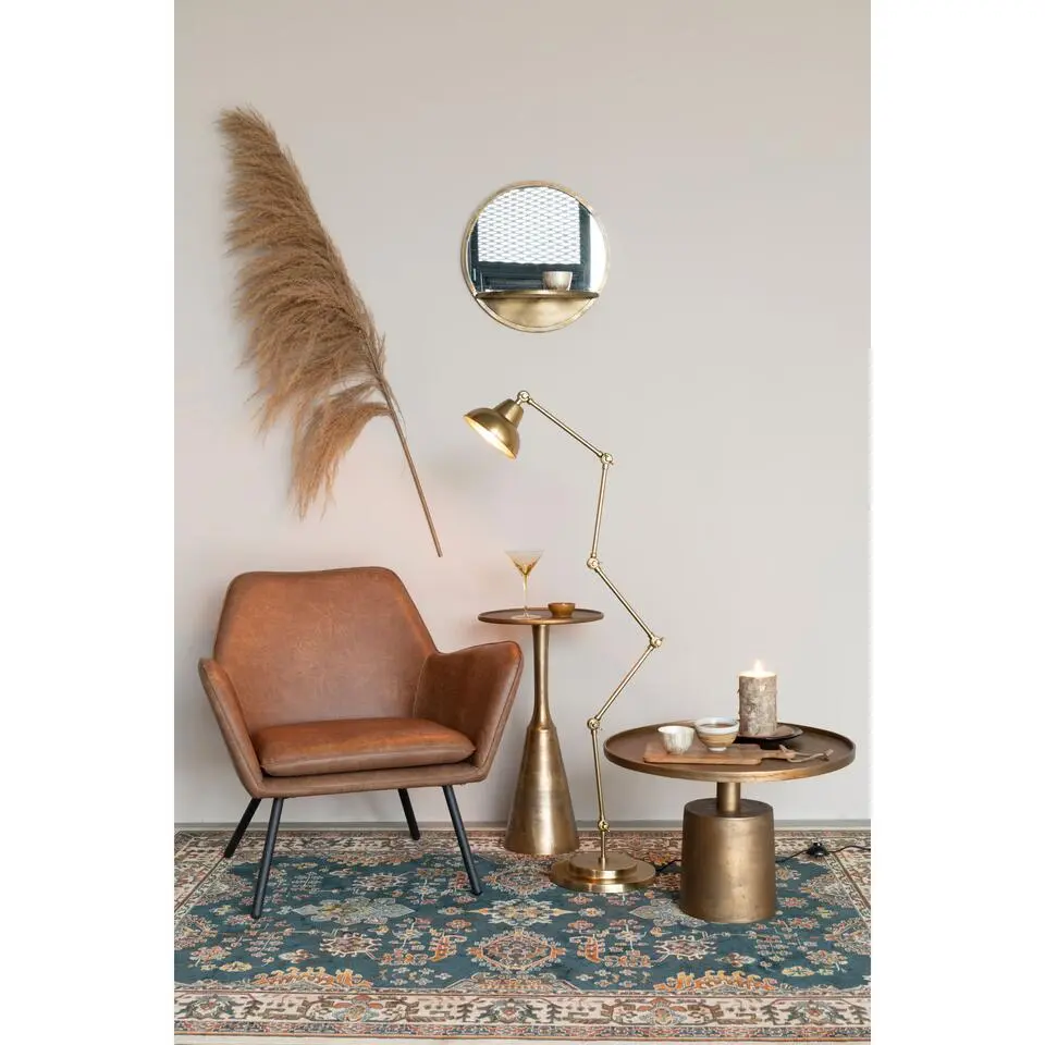 Housecraft Mason Salontafel Rond Metaal 60x 60 cm Goud