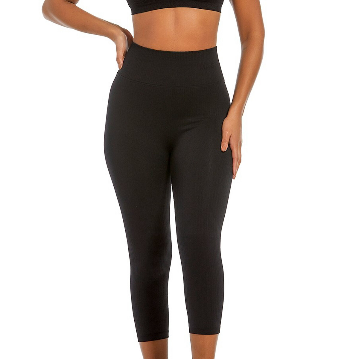 MAGIC BODYFASHION<br>Leggings cropped sem costura para relaxar