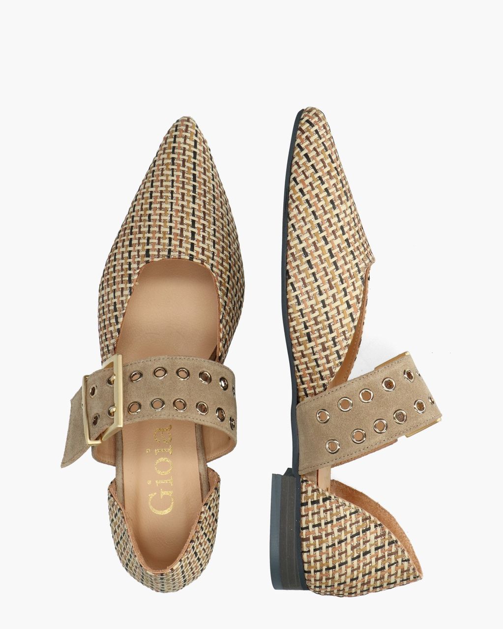 Gioia Waiel Beige/Multi Damesballerina's