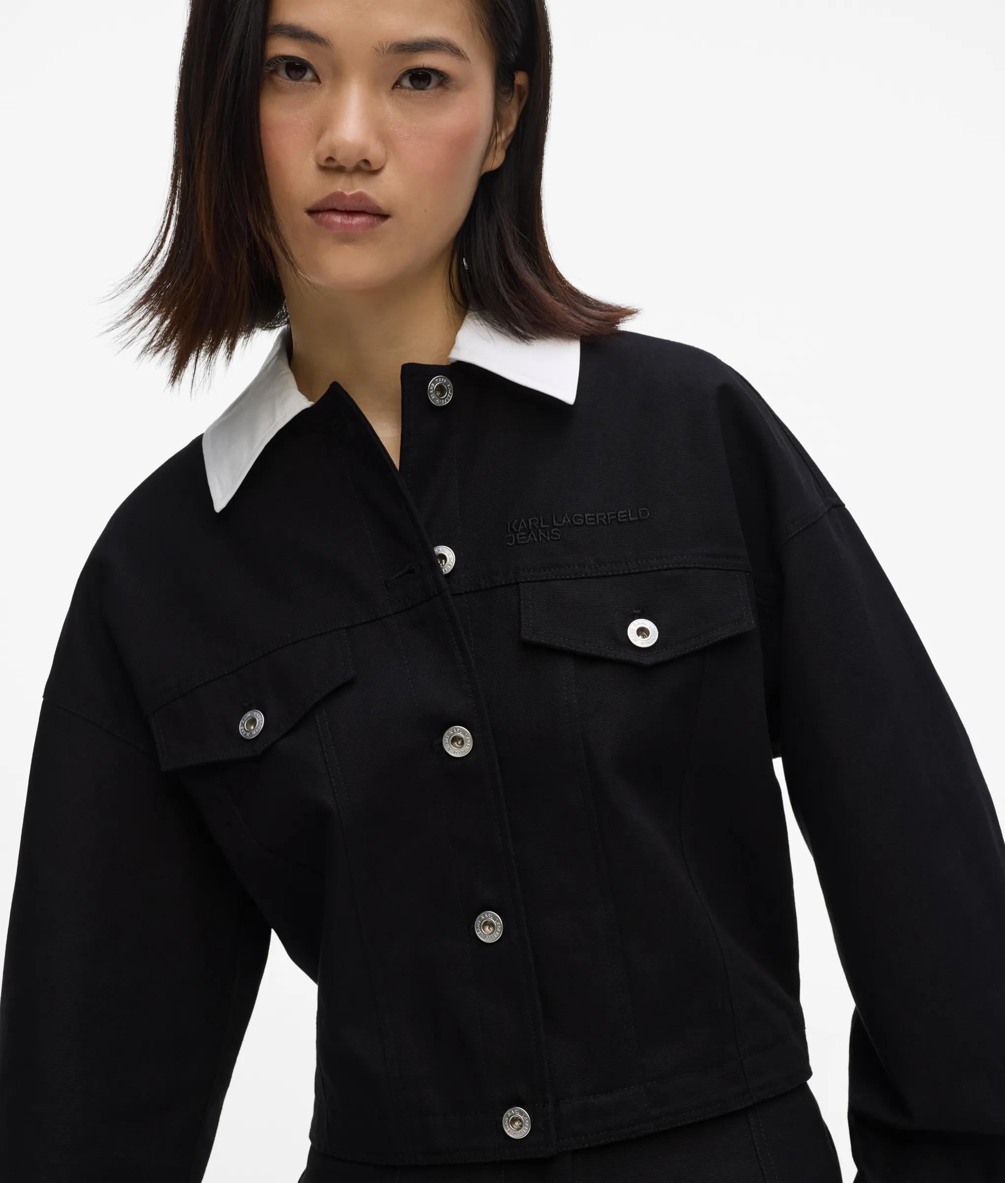 Canvas jack in zwart en wit