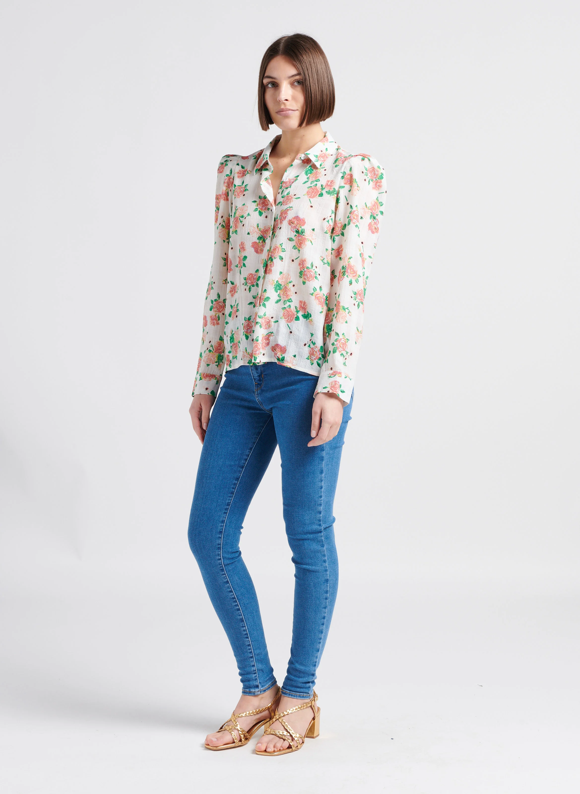 720 HIRISE SUPER SKINNY - Jean skinny taille haute en coton mélangé | Jean brut