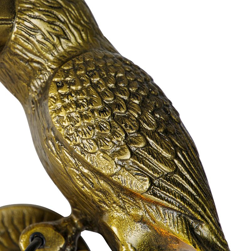 Vintage wandlamp messing - Animal Toekan