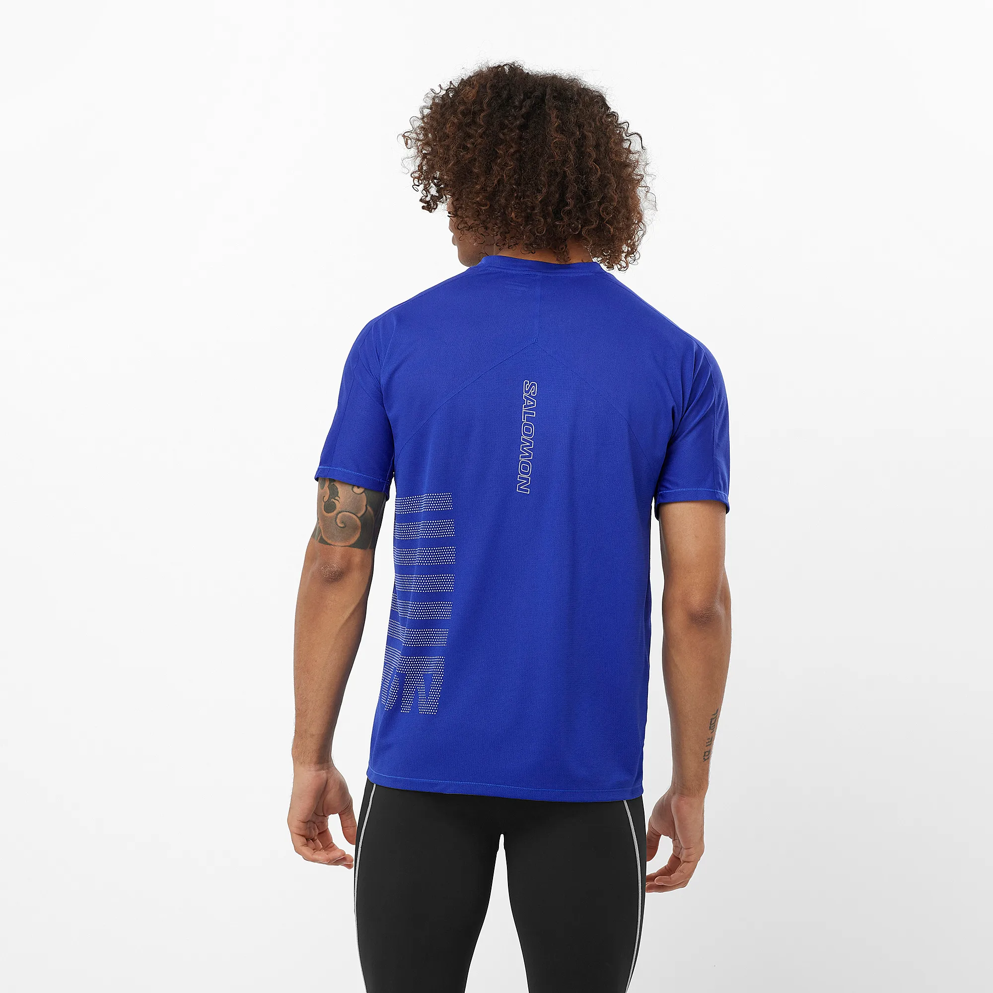 Salomon Sense Aero Ss Tee Gfx M Surf The Web / Rainy Day