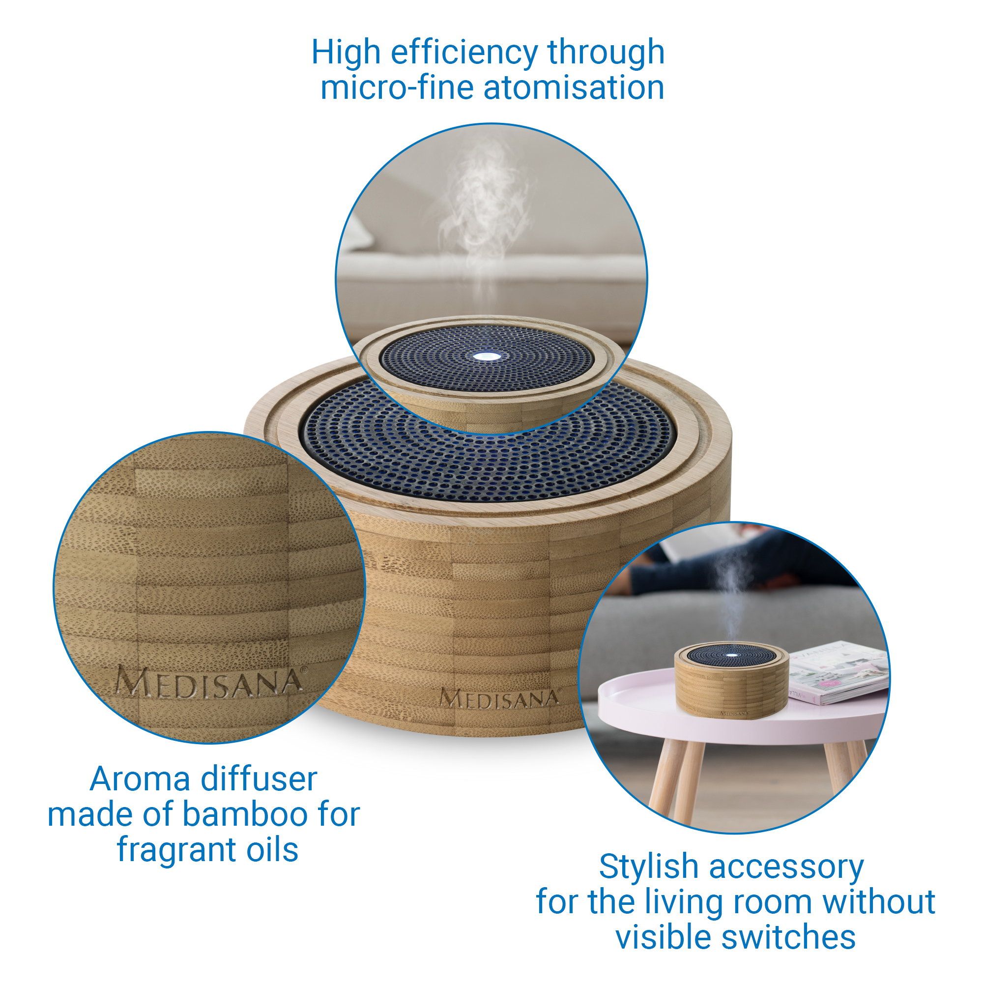 medisana AD 625 Bambus Aromadiffuser