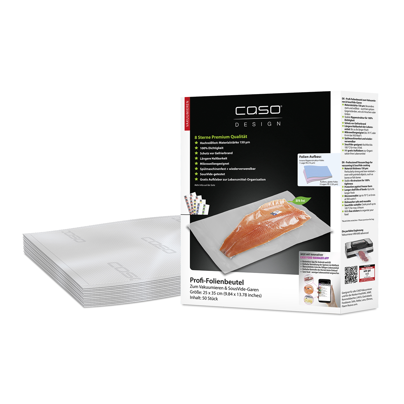 Caso Foil Bag 25x35 cm 50 Pieces
