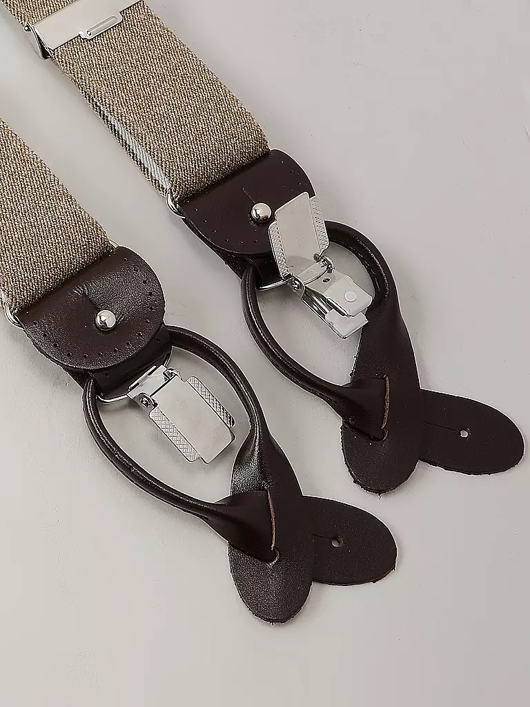 PROFUOMO Hosenträger beige