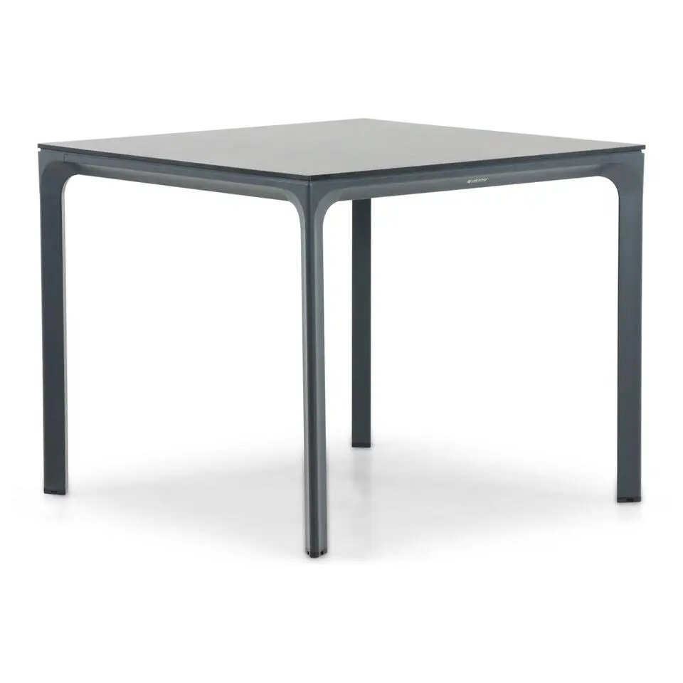 Tuinset 4 personen 90 cm Aluminium/textileen Grijs Hartman Royal