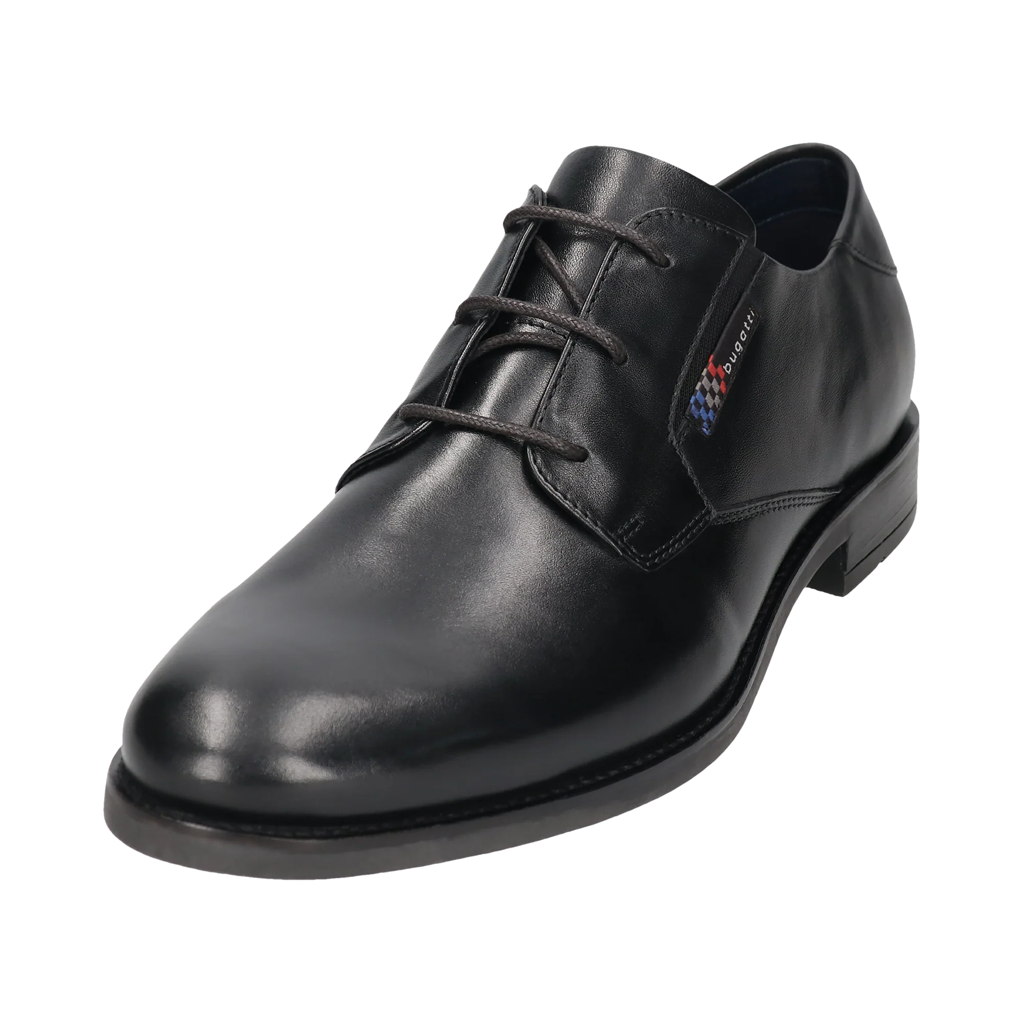 Leder Business Schnürer schwarz