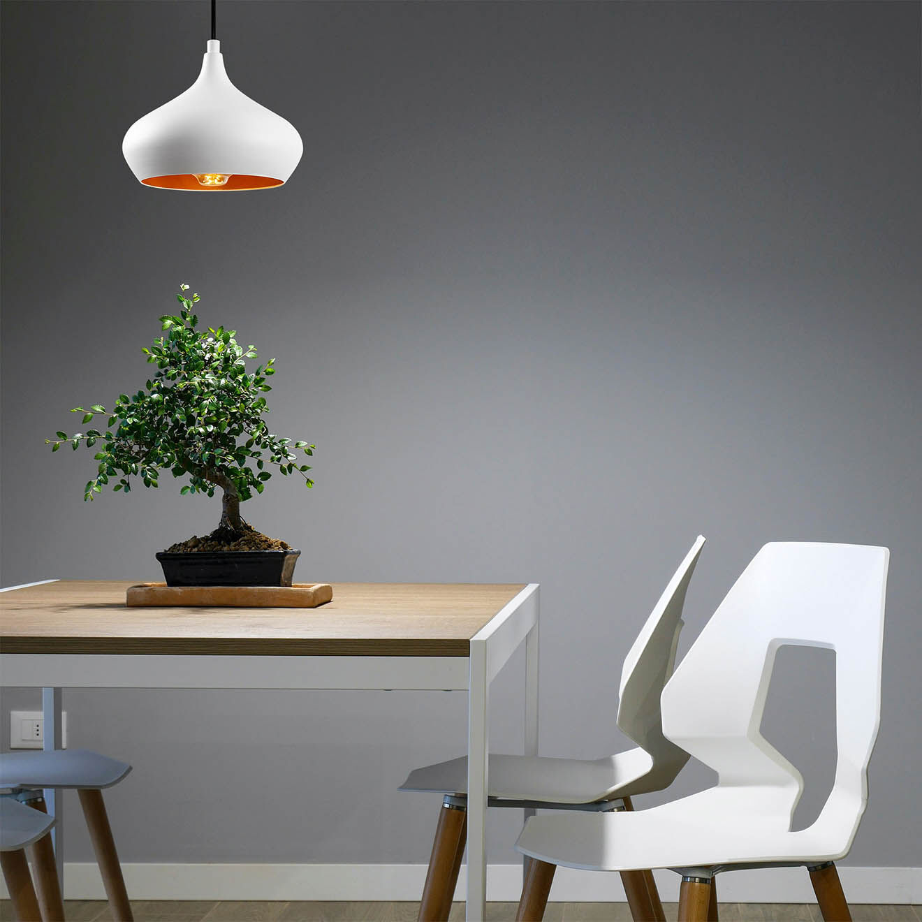Sheen Suspension Dodo blanche - 22x22x115 cm