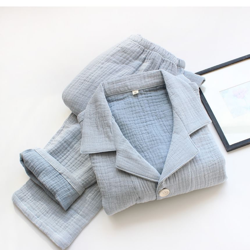 Dogini - Bijpassende pyjamaset voor koppels: effen shirt + broek