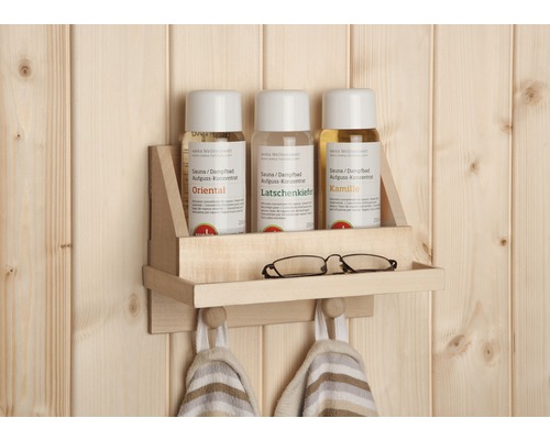 Weka saunaconcentraatset met plankje en 3 geuren, elk 250 ml
