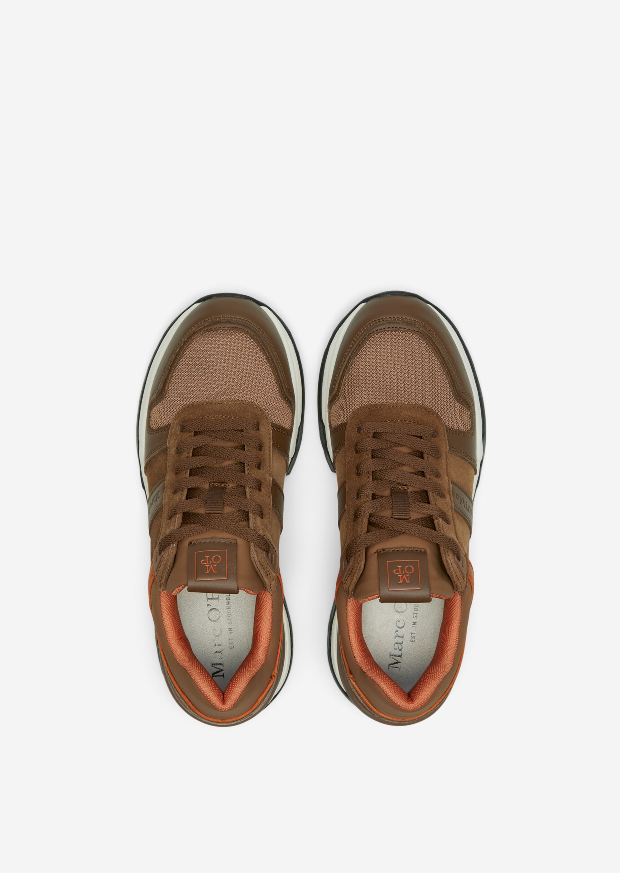 Sneaker mit zweifarbiger Laufsohle