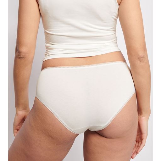 Sloggi Go Midi 2-pak Trusser, Silk White, M