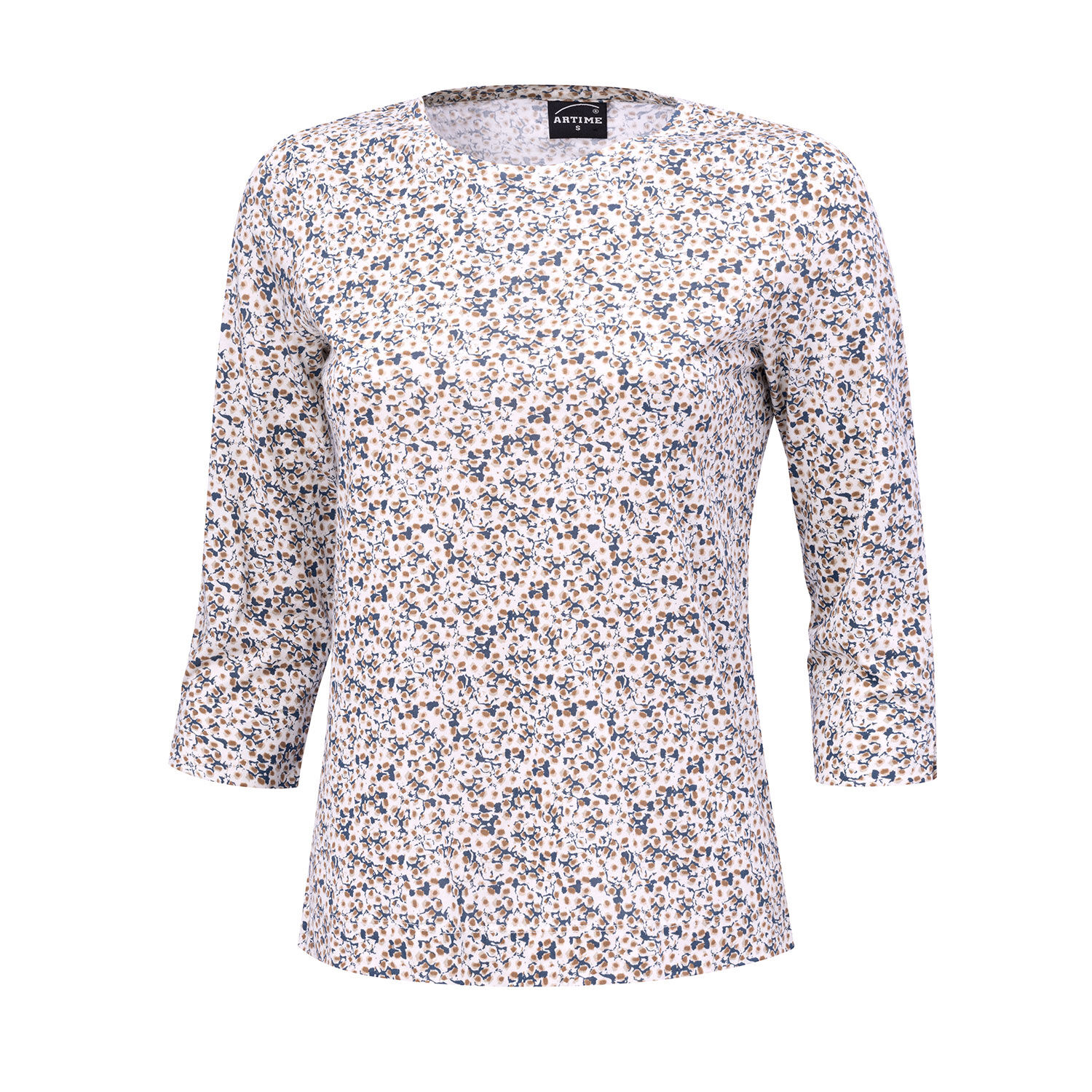 Bedrucktes Shirt mit 3/4 Ärmeln