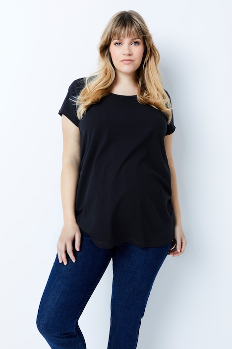 Bellieva T-Shirt, 2er-Pack, Umstandsmode, Rundhals, Kurzarm, Biobaumwolle GOTS