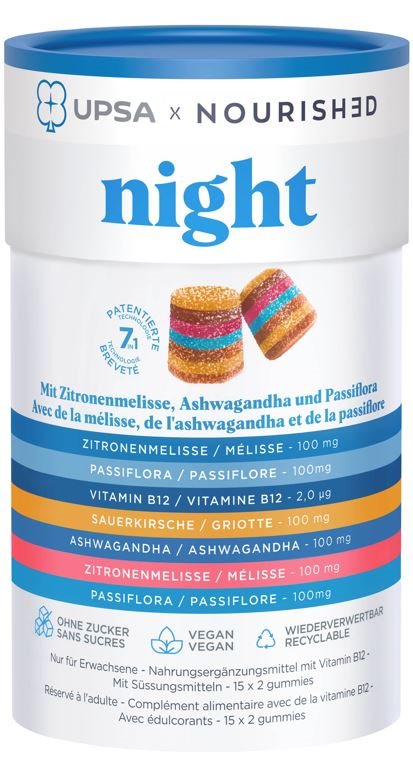 UPSA Night Gummies<br>30 Stück, Box, Gummipastille