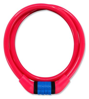 Antivol de vélo Enfant et Adulte |Rose |Crazy Safety |Coloré et Facile à Utiliser