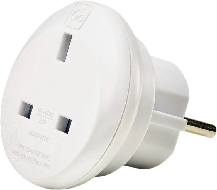 Go Travel UK-EU Adaptor White