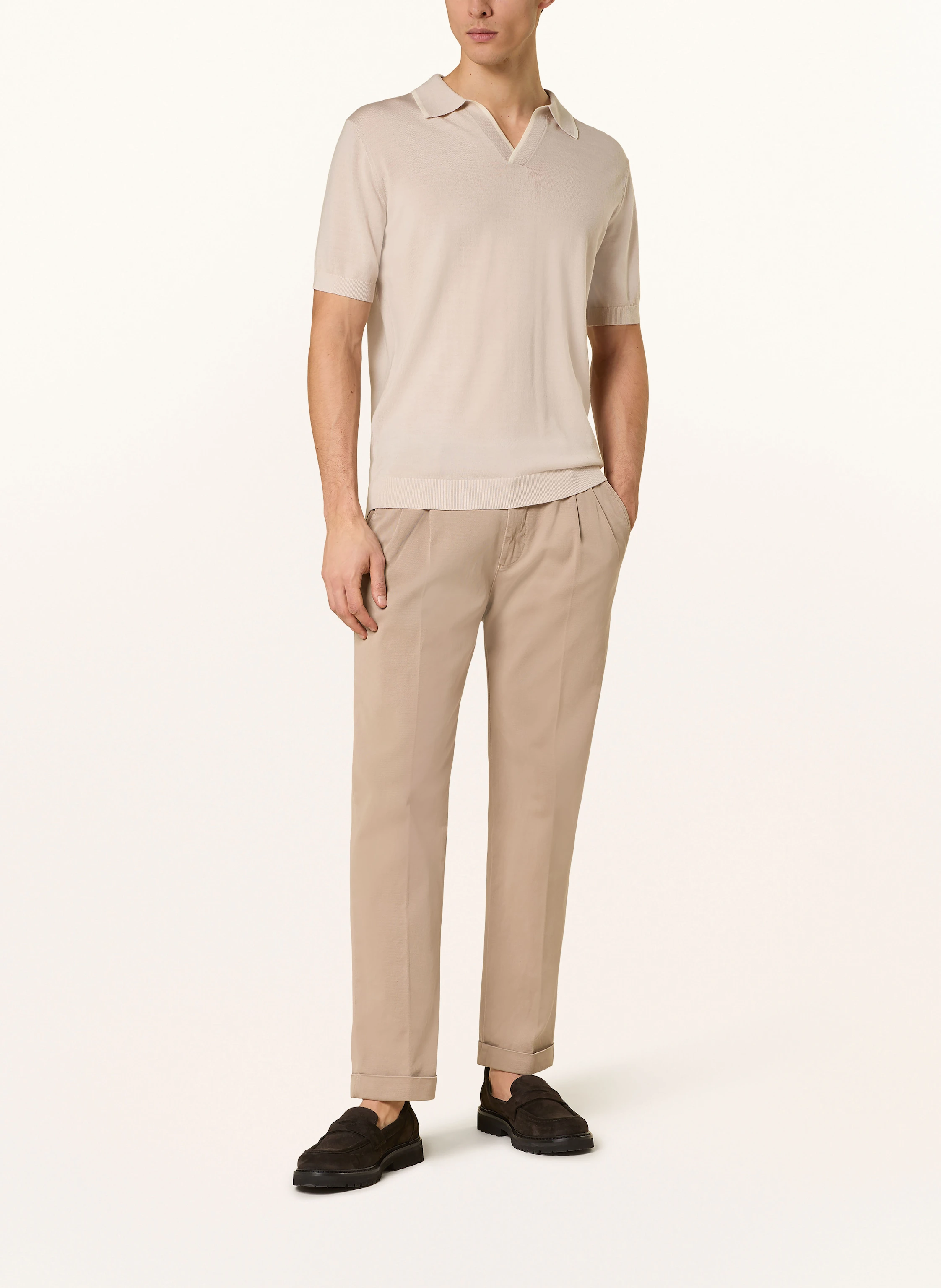 STROKESMAN'S Strick-Poloshirt