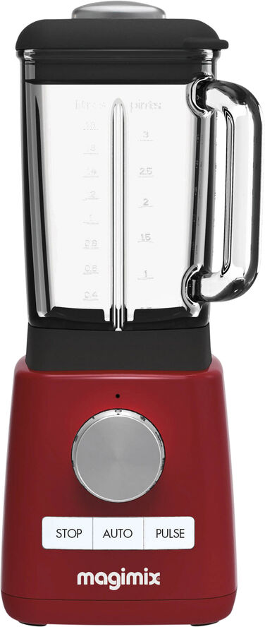 Magimix Power blender rød 1,8 liter Rød, transparent, sort