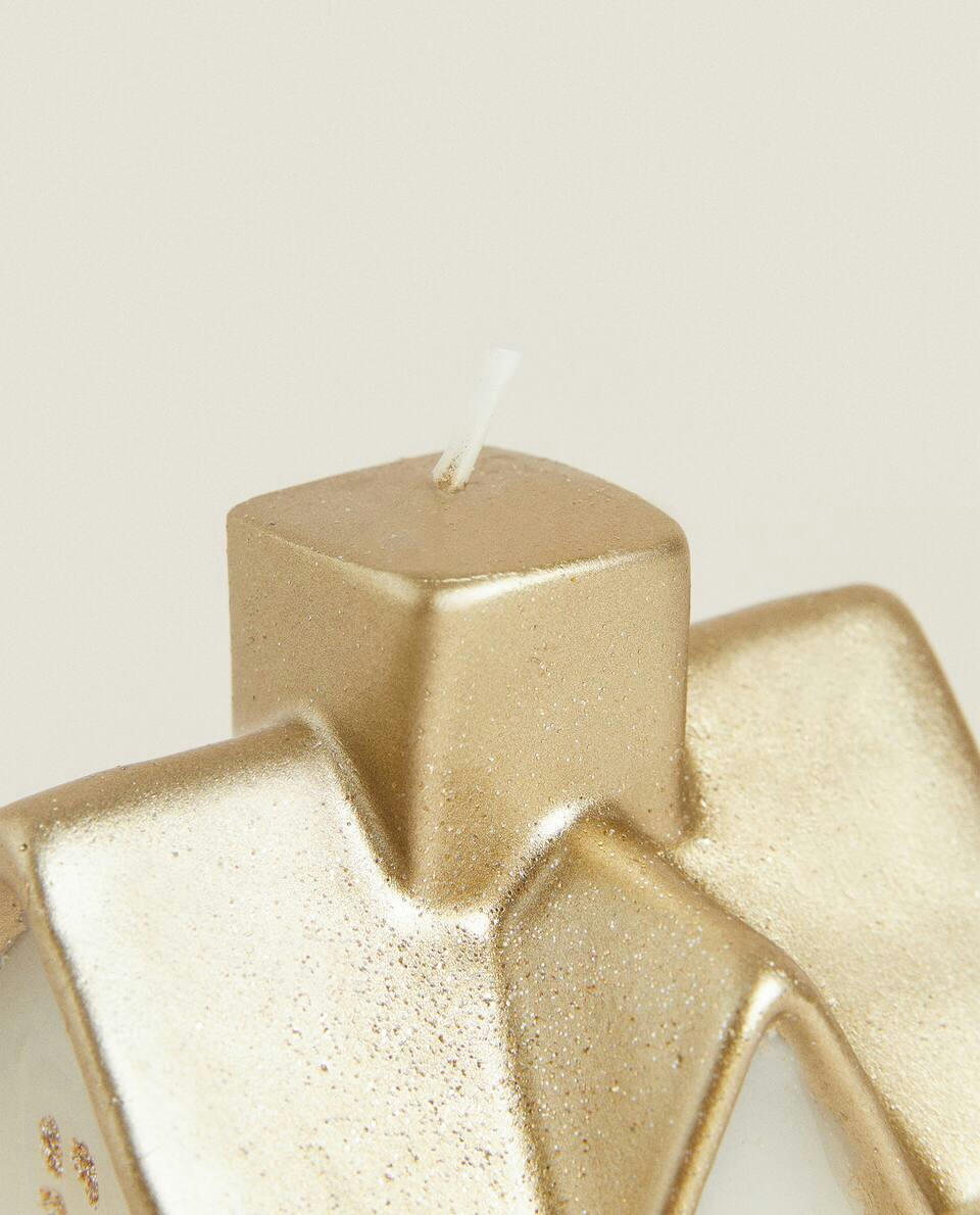 VELA DECORATIVA DE CASA DE NATAL