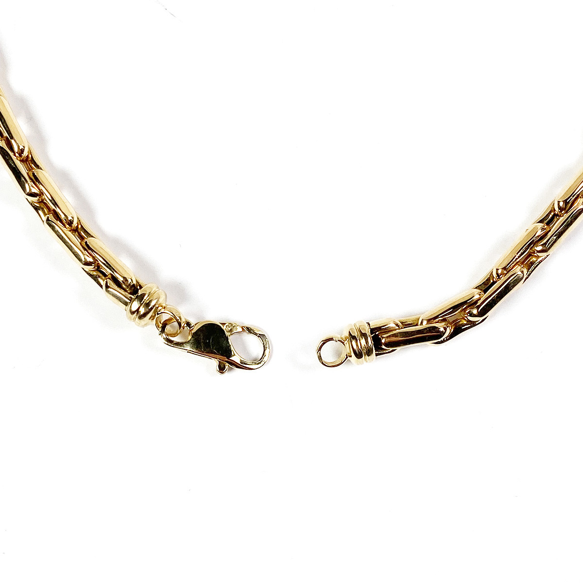 Collier d'occasion or 750 jaune maille fantaisie 51 cm