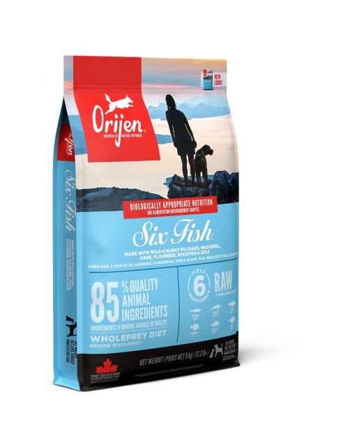 Orijen Whole Prey Six Fish Dog Sardines&Makreel - Hondenvoer