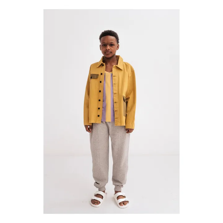 Repose AMS Veste Coton Bio Cargo | Jaune moutarde