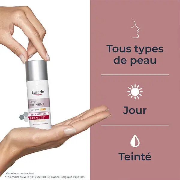 Creme de dia com cor e anti-pigmentação Eucerin Light FPS 30 50ml